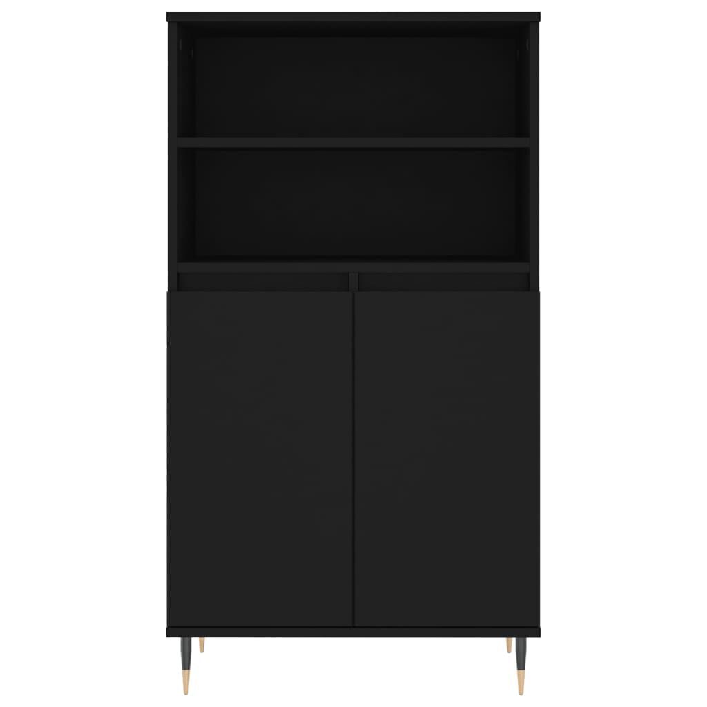 vidaXL Ντουλάπι Μαύρο 60 x 36 x 110 εκ. από Επεξεργασμένο Ξύλο