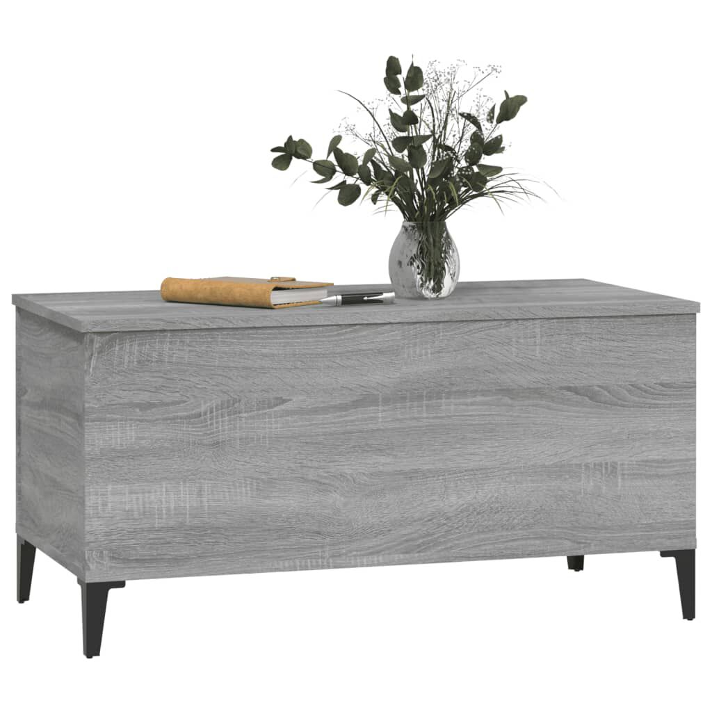 vidaXL Τραπεζάκι Σαλονιού Γκρι Sonoma 90x44,5x45 εκ.Επεξεργασμένο Ξύλο