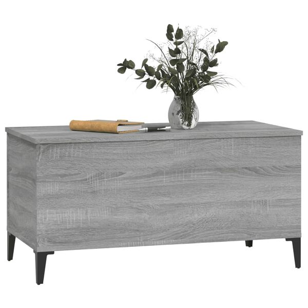 vidaXL Τραπεζάκι Σαλονιού Γκρι Sonoma 90x44,5x45 εκ.Επεξεργασμένο Ξύλο