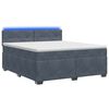 vidaXL &Kappa;&rho;&epsilon;&beta;ά&tau;&iota; Box Spring &mu;&epsilon; &Sigma;&tau;&rho;ώ&mu;&alpha; &kappa;&alpha;&iota; LED &Sigma;&kappa;&omicron;ύ&rho;&omicron; &Gamma;&kappa;&rho;&iota; 140 x 200 cm