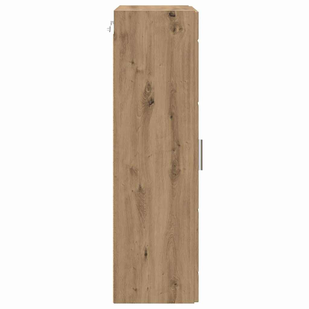 vidaXL Ντουλάπα τοίχου με ράφι Επιτοίχιο artisan δρυς 55 x 29 x 100 εκ
