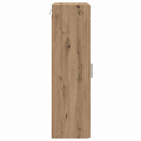 vidaXL Ντουλάπα τοίχου με ράφι Επιτοίχιο artisan δρυς 55 x 29 x 100 εκ