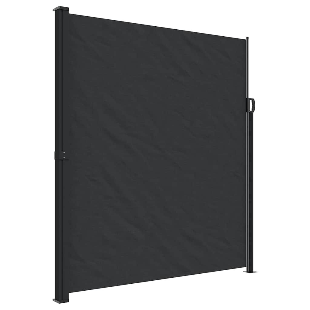vidaXL Σκίαστρο Πλαϊνό Συρόμενο Μαύρο 220 x 600 εκ.