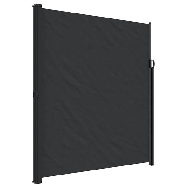 vidaXL Σκίαστρο Πλαϊνό Συρόμενο Μαύρο 220 x 600 εκ.