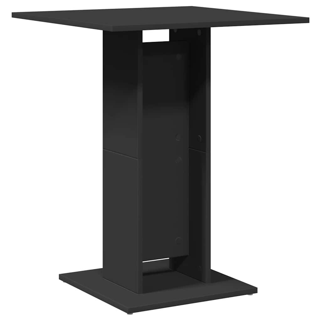 vidaXL Τραπέζι Bistro Μαύρο 60 x 60 x 75 εκ. Επεξ. Ξύλο