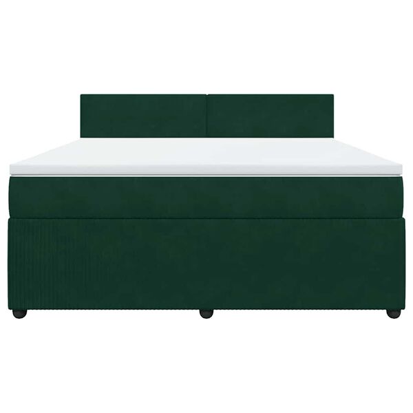 vidaXL &Kappa;&rho;&epsilon;&beta;ά&tau;&iota; Boxspring &mu;&epsilon; &Sigma;&tau;&rho;ώ&mu;&alpha; &Sigma;&kappa;&omicron;ύ&rho;&omicron; &Pi;&rho;ά&sigma;&iota;&nu;&omicron; 180x200&epsilon;&kappa;. &Beta;&epsilon;&lambda;&omicron;ύ&delta;&iota;&nu;&omicron;