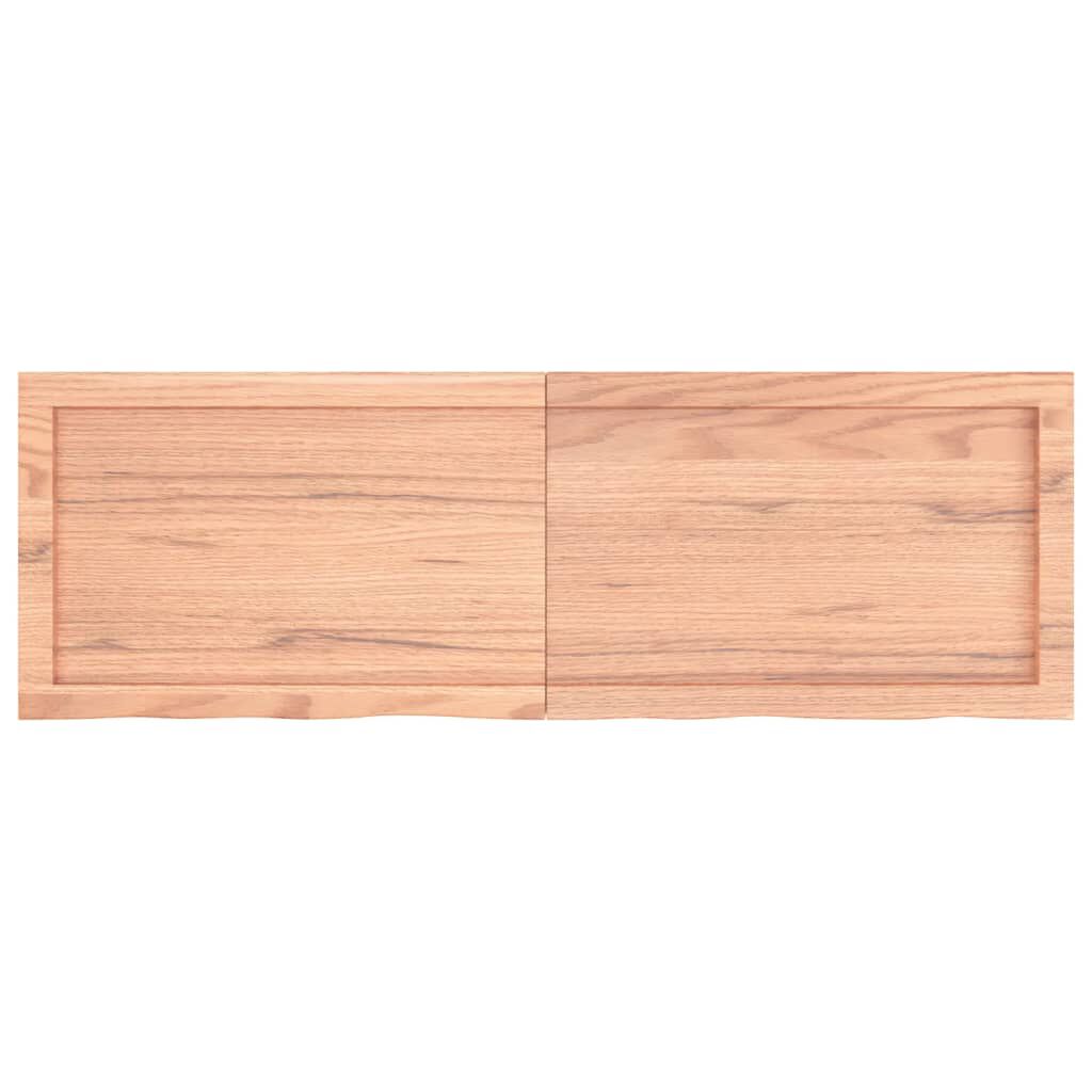 vidaXL Επιφ Τραπεζιού Αν Καφέ 120x40x(2-6)εκ. Επεξ. Μασίφ Ξύλο Δρυός