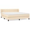 vidaXL &Kappa;&rho;&epsilon;&beta;ά&tau;&iota; Boxspring &mu;&epsilon; &Sigma;&tau;&rho;ώ&mu;&alpha; &Kappa;&rho;&epsilon;&mu; 160x200 &epsilon;&kappa;. &Upsilon;&phi;&alpha;&sigma;&mu;ά&tau;&iota;&nu;&omicron;
