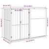 vidaXL Αποθήκη Εργαλείων Κήπου Γκρι 225 x 89 x 161 εκ. Γαλβαν. Ατσάλι