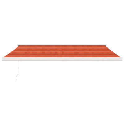 vidaXL Τέντα Πτυσσόμενη Πορτοκαλί / Καφέ 4,5 x 3 μ. Ύφασμα / Αλουμίνιο