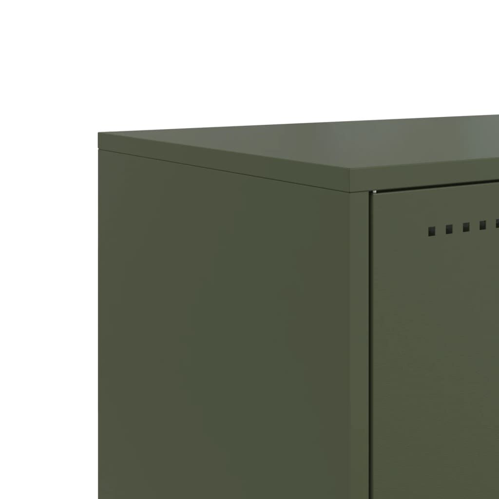 vidaXL Ντουλάπι Λευκό 36x39x107 εκ. από Ατσάλι
