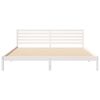 vidaXL Σκελετός Κρεβατιού Λευκό 180 x 210 cm Μασίφ ξύλο πεύκου
