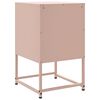 vidaXL Κομοδίνο Ροζ 36x39x60,5 εκ. από Χάλυβα