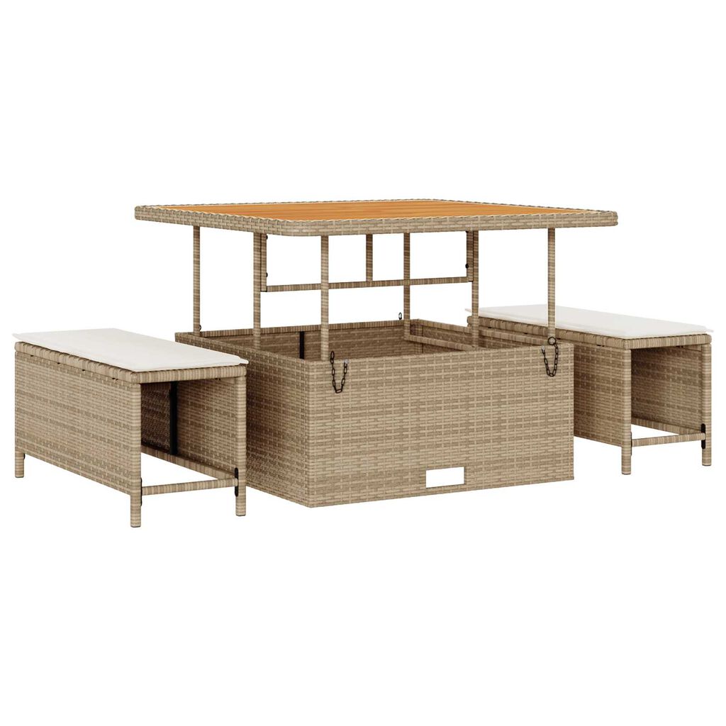 vidaXL Σετ Καναπέ Κήπου 8 pcs Μπεζ και Κρέμα 100 x 100 x 71 cm