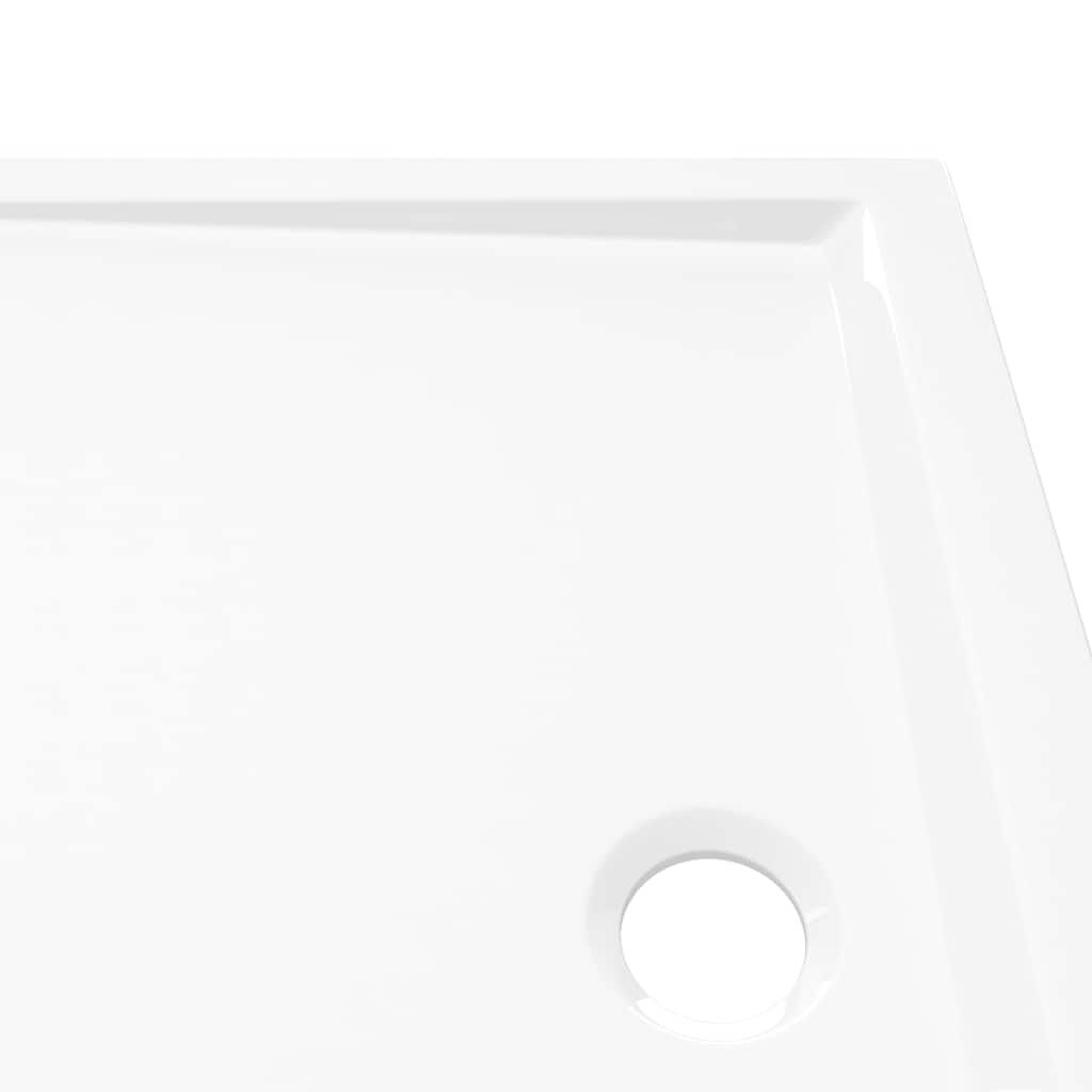 vidaXL Βάση Ντουζιέρας Ορθογώνια Λευκή 80 x 100 εκ. από ABS