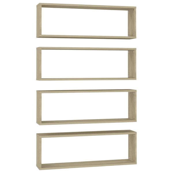 vidaXL &Rho;ά&phi;&iota;&alpha; &Kappa;ύ&beta;&omicron;&iota; &Tau;&omicron;ί&chi;&omicron;&upsilon; 4 &tau;&epsilon;&mu;. Sonoma &Delta;&rho;&upsilon;&sigmaf; 80x15x26,5&epsilon;&kappa;. &Epsilon;&pi;&epsilon;&xi;. &Xi;ύ&lambda;&omicron;