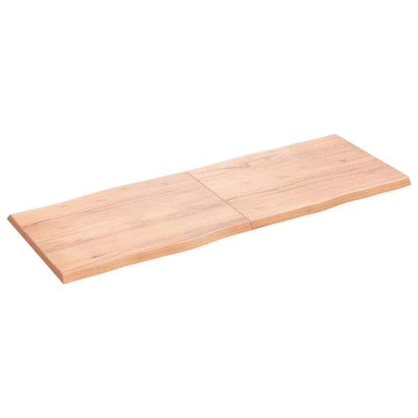 vidaXL Επιφ Τραπεζιού Αν Καφέ 160x60x(2-4)εκ.Ακατέργ. Μασίφ Ξύλο Δρυός