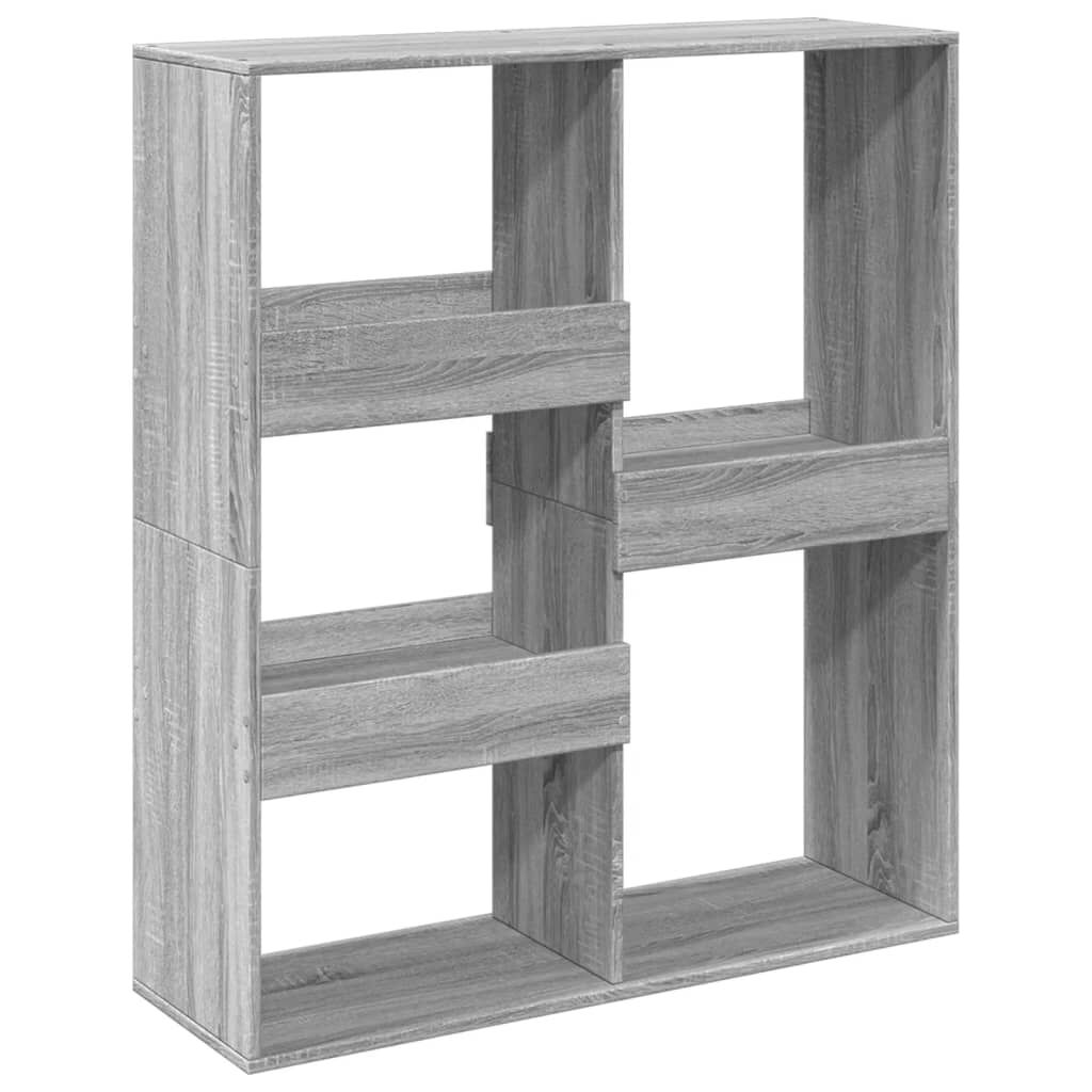 vidaXL Βιβλιοθήκη/Διαχωριστικό Χώρου Γκρι 100x33x115 εκ. Επεξ. Ξύλο