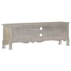 vidaXL Έπιπλο Τηλεόρασης Γκρι 120 x 30 x 42 εκ. από Μασίφ Ξύλο Μάνγκο