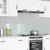 vidaXL Πίσω Πάνελ Κουζίνας Λευκό 90 x 40 cm σκληρυμένο γυαλί