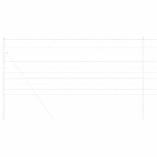 vidaXL Περίφραξη αγρού Ασημί 25 x 1 m Γαλβανισμένος χάλυβας