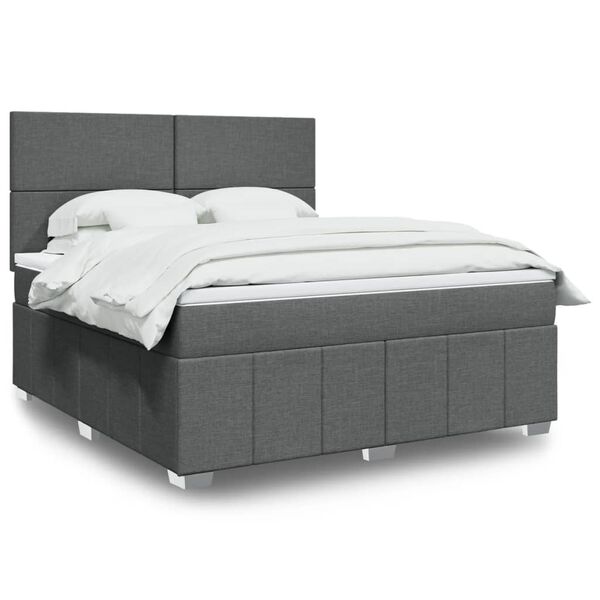 vidaXL &Kappa;&rho;&epsilon;&beta;ά&tau;&iota; Boxspring &mu;&epsilon; &Sigma;&tau;&rho;ώ&mu;&alpha; &Sigma;&kappa;&omicron;ύ&rho;&omicron; &Gamma;&kappa;&rho;&iota; 180x200 &epsilon;&kappa; &Upsilon;&phi;&alpha;&sigma;&mu;ά&tau;&iota;&nu;