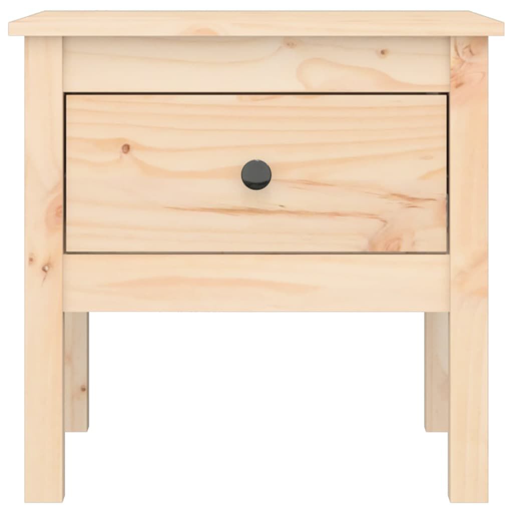 vidaXL Βοηθητικά Τραπέζια 2 τεμ. 50x50x49 εκ. Μασίφ Ξύλο Πεύκου