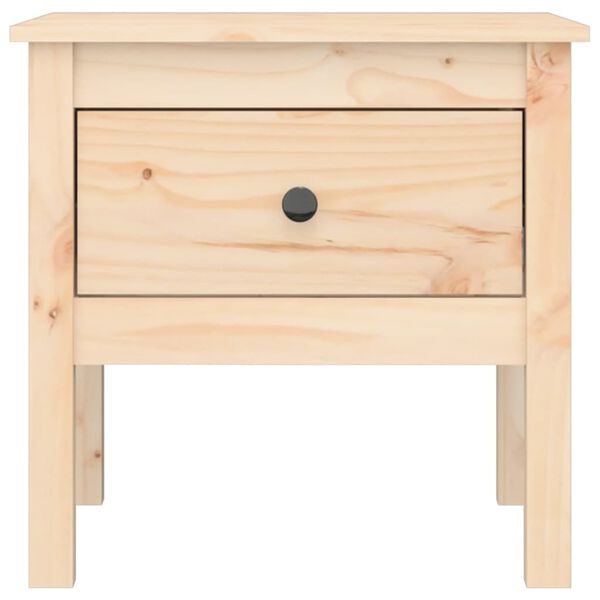 vidaXL Βοηθητικά Τραπέζια 2 τεμ. 50x50x49 εκ. Μασίφ Ξύλο Πεύκου