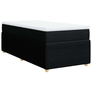 vidaXL &Kappa;&rho;&epsilon;&beta;ά&tau;&iota; Boxspring &mu;&epsilon; &Sigma;&tau;&rho;ώ&mu;&alpha; &Mu;&alpha;ύ&rho;&omicron; 80 x 200 &epsilon;&kappa;. &Upsilon;&phi;&alpha;&sigma;&mu;ά&tau;&iota;&nu;&omicron;