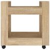 vidaXL Γραφείο Τρόλεϊ Sonoma Δρυς 60x45x60 εκ. από Επεξεργασμένο Ξύλο