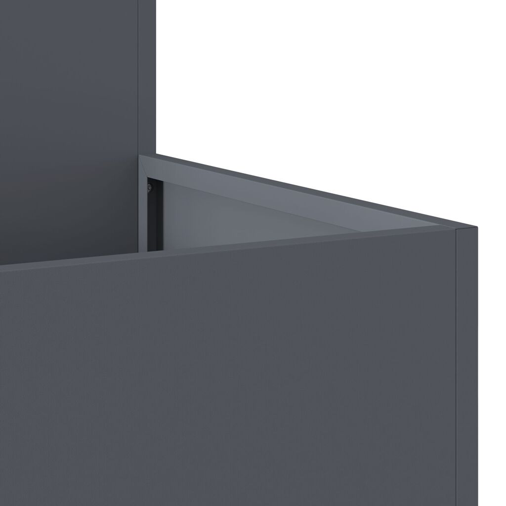 vidaXL Κήπος Γλάστρα 100x100x48 εκ. Ανθρακί Ατσάλι