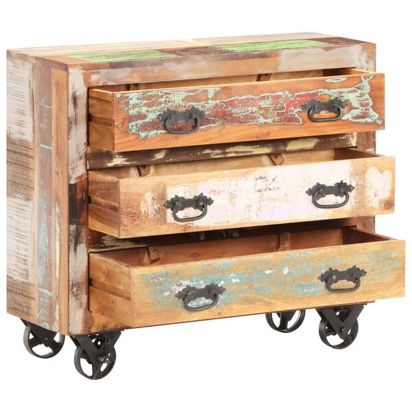 vidaXL Συρταριέρα 80 x 30 x 70 εκ. από Μασίφ Ανακυκλωμένο Ξύλο