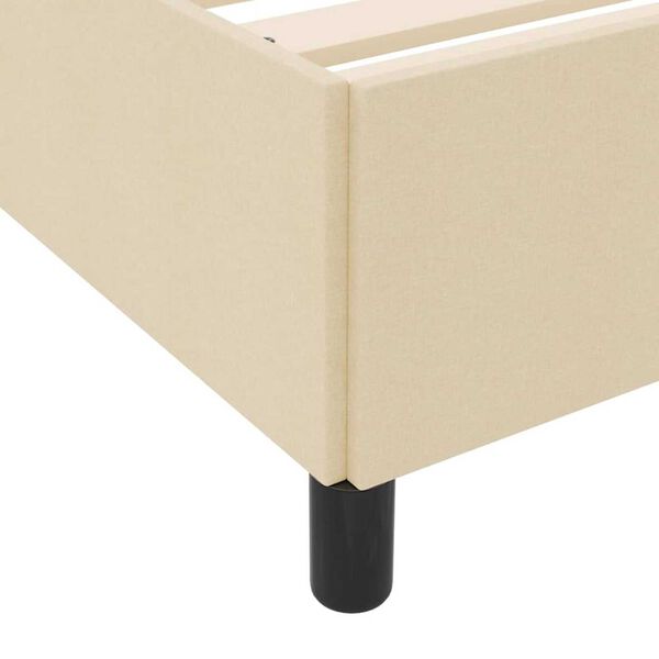 vidaXL Κρεβάτι με ελατήρια Κρέμα και Μαύρο 80 x 200 cm