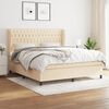 vidaXL &Kappa;&rho;&epsilon;&beta;ά&tau;&iota; Boxspring &mu;&epsilon; &Sigma;&tau;&rho;ώ&mu;&alpha; &Kappa;&rho;&epsilon;&mu; 180x200 &epsilon;&kappa;. &Upsilon;&phi;&alpha;&sigma;&mu;ά&tau;&iota;&nu;&omicron;