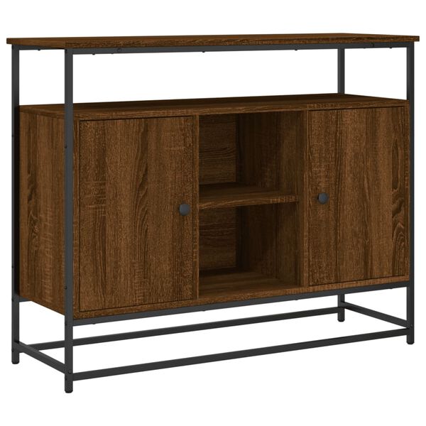 vidaXL Συρταριέρα Καφέ Δρυς 100x35x80 εκ. από Επεξεργασμένο Ξύλο