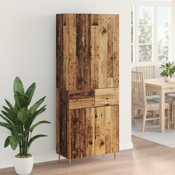 vidaXL Highboard &Pi;&alpha;&lambda;&iota;ό &Xi;ύ&lambda;&omicron; 69,5 x 34 x 180 &epsilon;&kappa;. &Epsilon;&pi;&epsilon;&xi;&epsilon;&rho;&gamma;&alpha;&sigma;&mu;έ&nu;&omicron; &xi;ύ&lambda;&omicron;