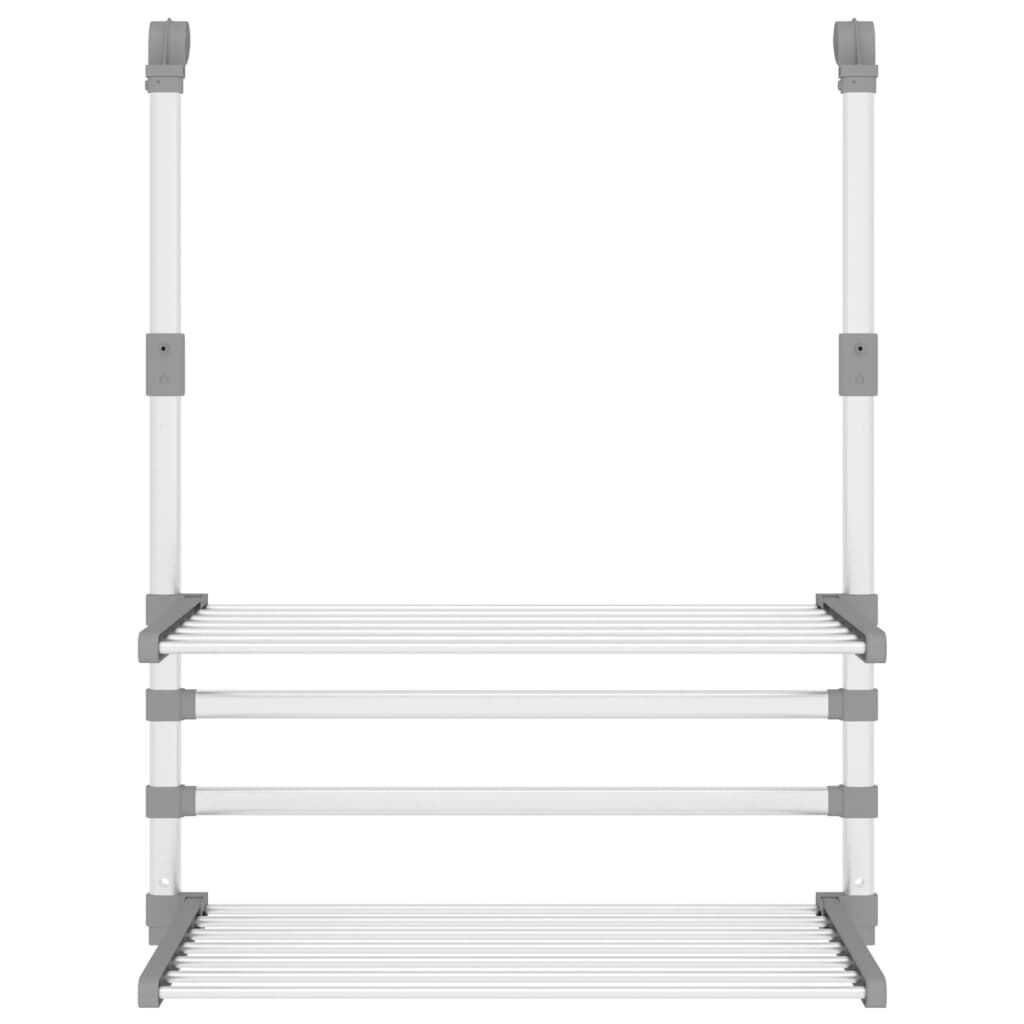 vidaXL Απλώστρα για Μπαλκόνι 54 x 25 x 42 εκ. από Αλουμίνιο