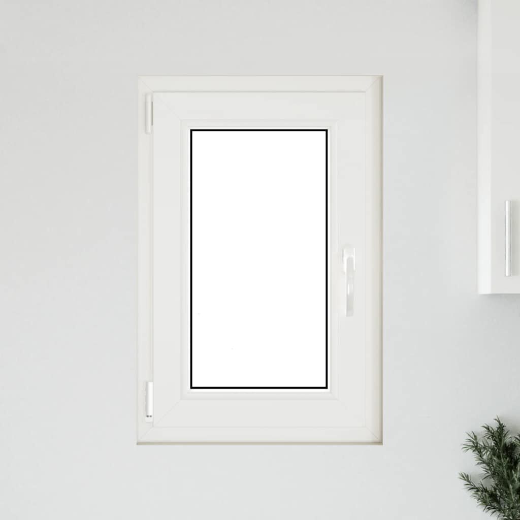 vidaXL Παράθυρο Υπογείου "RISOR" 50x75 εκ. Ανακλινόμενο & Περιστρεφόμενο DIN Αριστερό Ανθρακί
