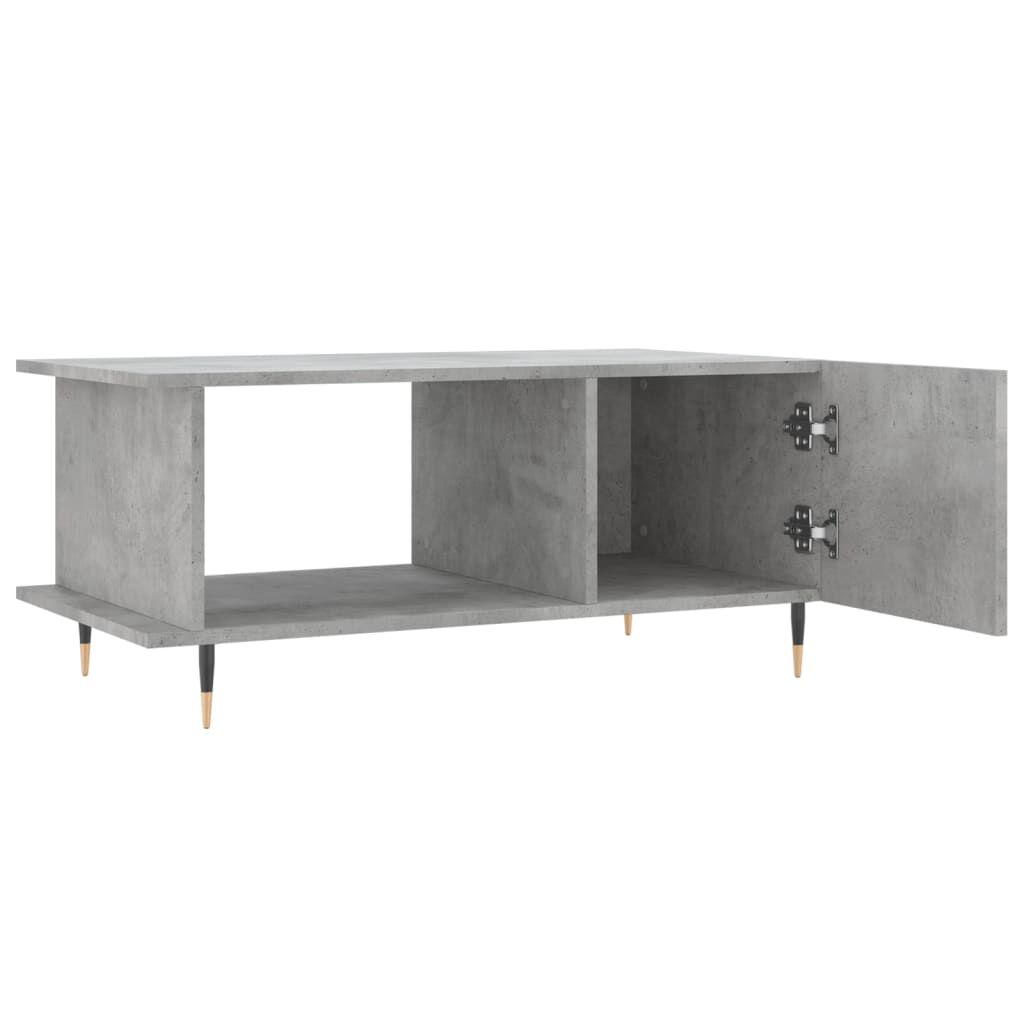 vidaXL Τραπεζάκι Σαλονιού Γκρι Σκυρ. 90x50x40 εκ. Επεξεργασμένο Ξύλο