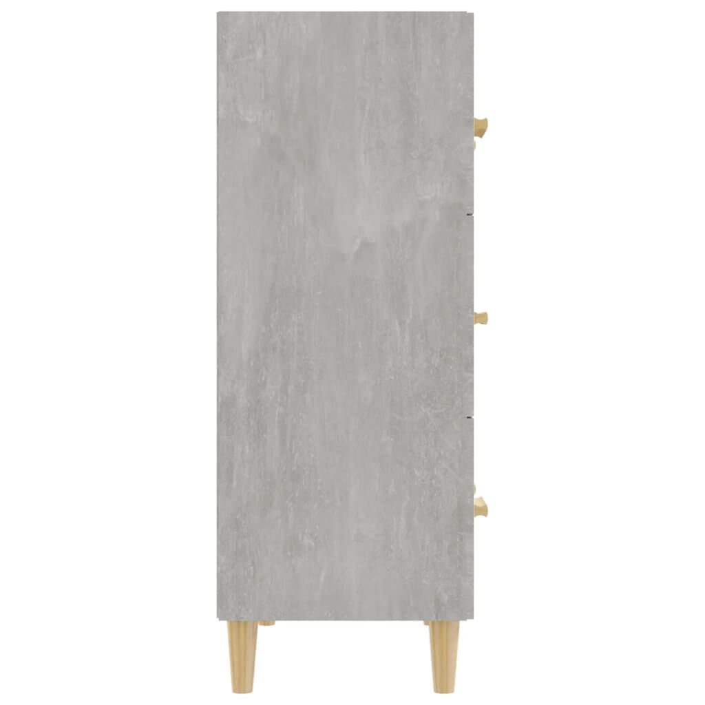 vidaXL Ντουλάπι Γκρι Σκυροδέματος 70 x 34 x 90εκ. Επεξεργασμένο Ξύλο