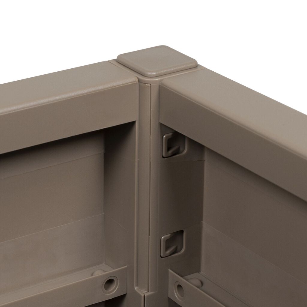 vidaXL Γλάστρα Κήπου Καφέ 36x36x35 εκ PP