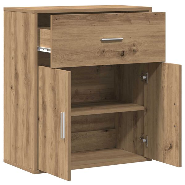 vidaXL Πλαϊνό γραφείο artisan δρυς 60 x 31 x 70 εκ Επεξεργασμένο ξύλο