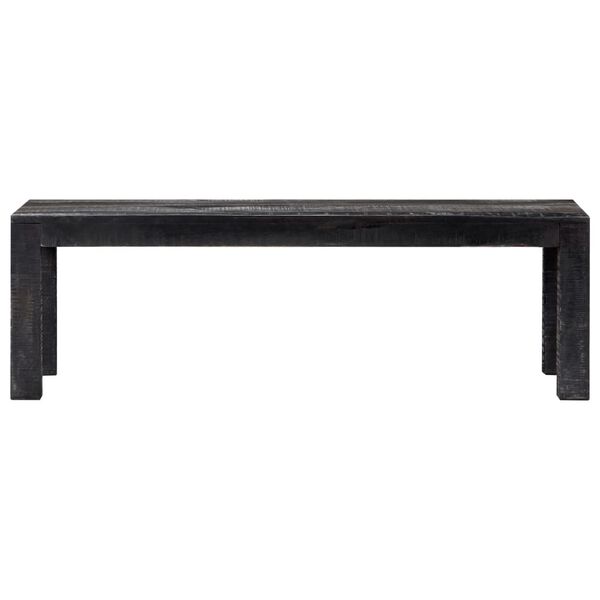vidaXL Τραπεζάκι Σαλονιού Μαύρο 110x50x35 εκ. από Μασίφ Ξύλο Μάνγκο