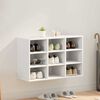 vidaXL Παπουτσοθήκη Λευκό 77.5 x 30 x 51 εκ. Επεξεργασμένο ξύλο