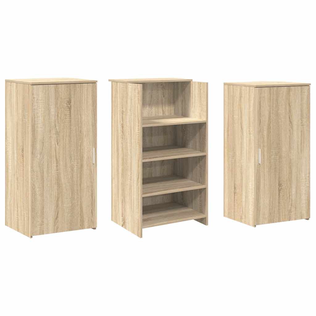 vidaXL Γραφείο υποδοχής Sonoma Δρυς 155x50x103,5εκ. Επεξεργασμένο Ξύλο