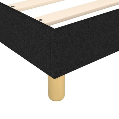 vidaXL Πλαίσιο Κρεβατιού Boxspring Μαύρο 90 x 200 εκ. Υφασμάτινο