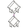 vidaXL Ράφι για καυσόξυλα Μαύρο 50x25x50 εκ. Ατσάλι ψυχρής έλασης