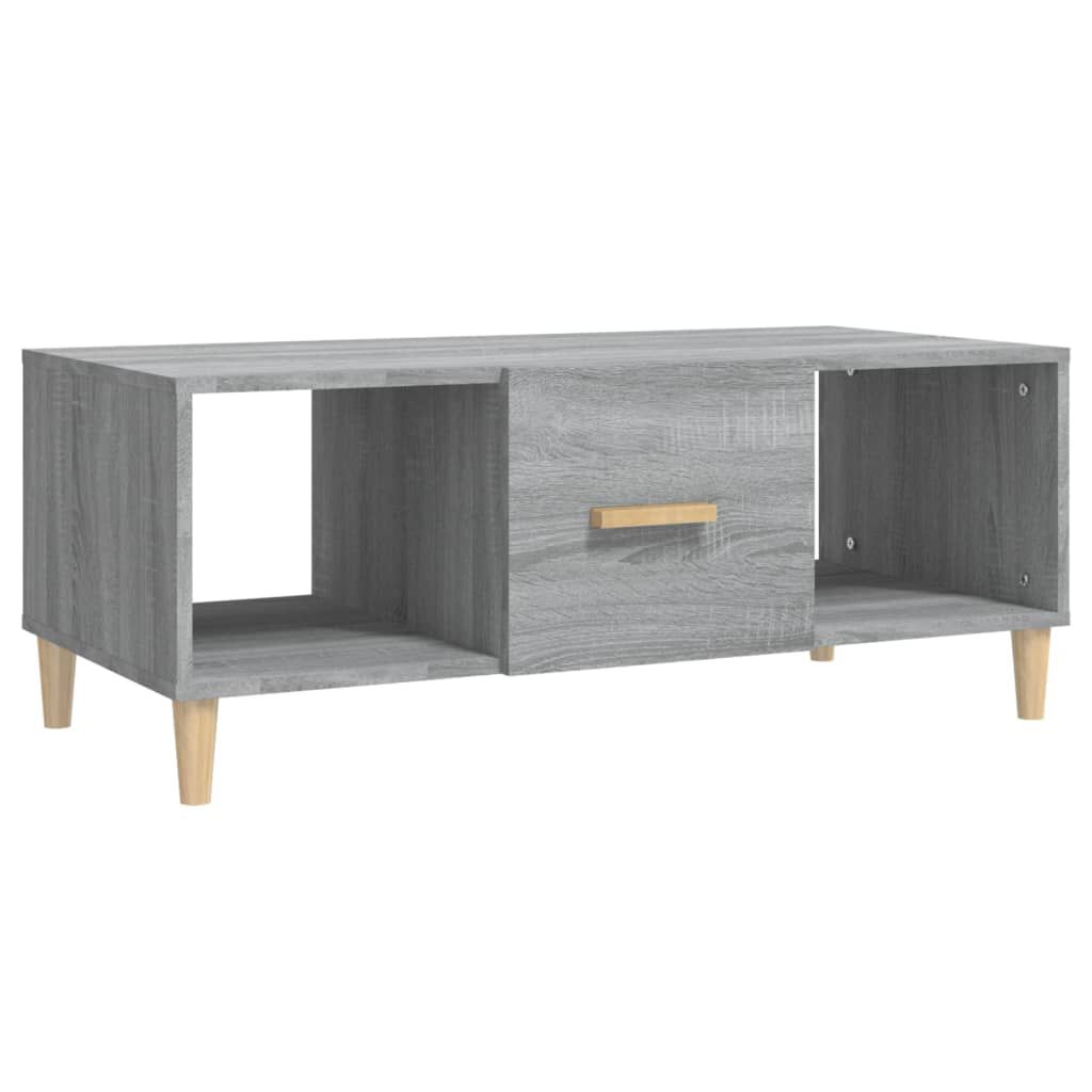 vidaXL Τραπεζάκι Σαλονιού Γκρι Sonoma 102x50x40 εκ. Επεξεργασμένο Ξύλο