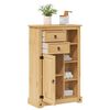 vidaXL Ντουλάπι Μπάνιου Corona 70x33x110 εκ. από Μασίφ Ξύλο Πεύκου