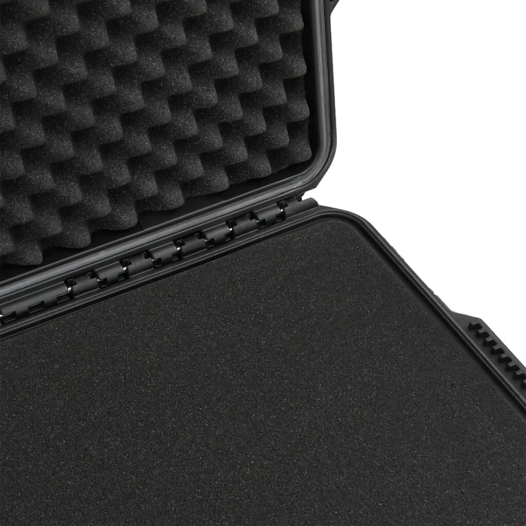 vidaXL Θήκη Πτήσης Φορητή Μαύρη 79,5x52x39 εκ. από Πολυπροπυλένιο
